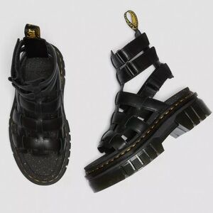 Dr. Martens Black Platform Gladiator Sandals